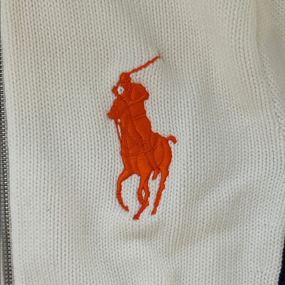 Ralph Lauren Blue Label US OPEN White and Navy Sweater size XS - Picture 2 of 7